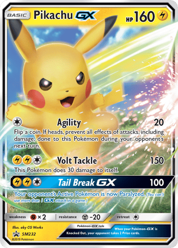 Pikachu-GX SM232 from SM Black Star Promos