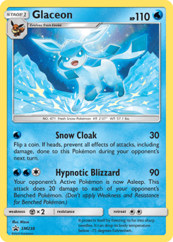 Glaceon SM238, SM Black Star Promos