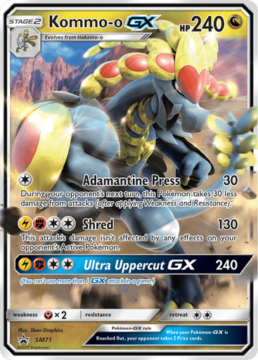 Kommo-o-GX SM71 from SM Black Star Promos
