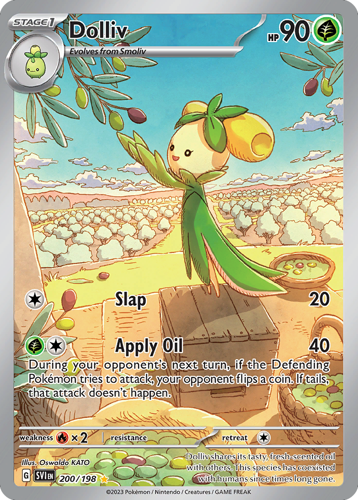 Dolliv 200/198, Scarlet & Violet Pokémon card