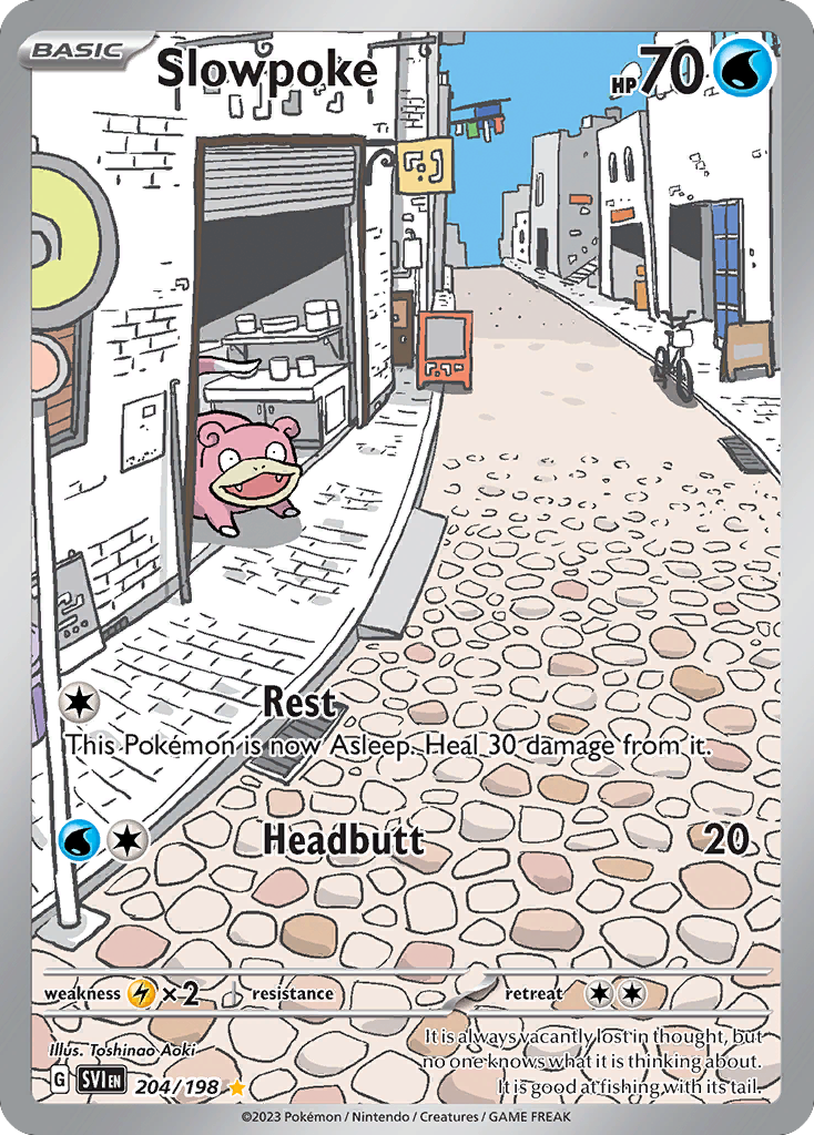 Slowpoke 204/198, Scarlet & Violet Pokémon card