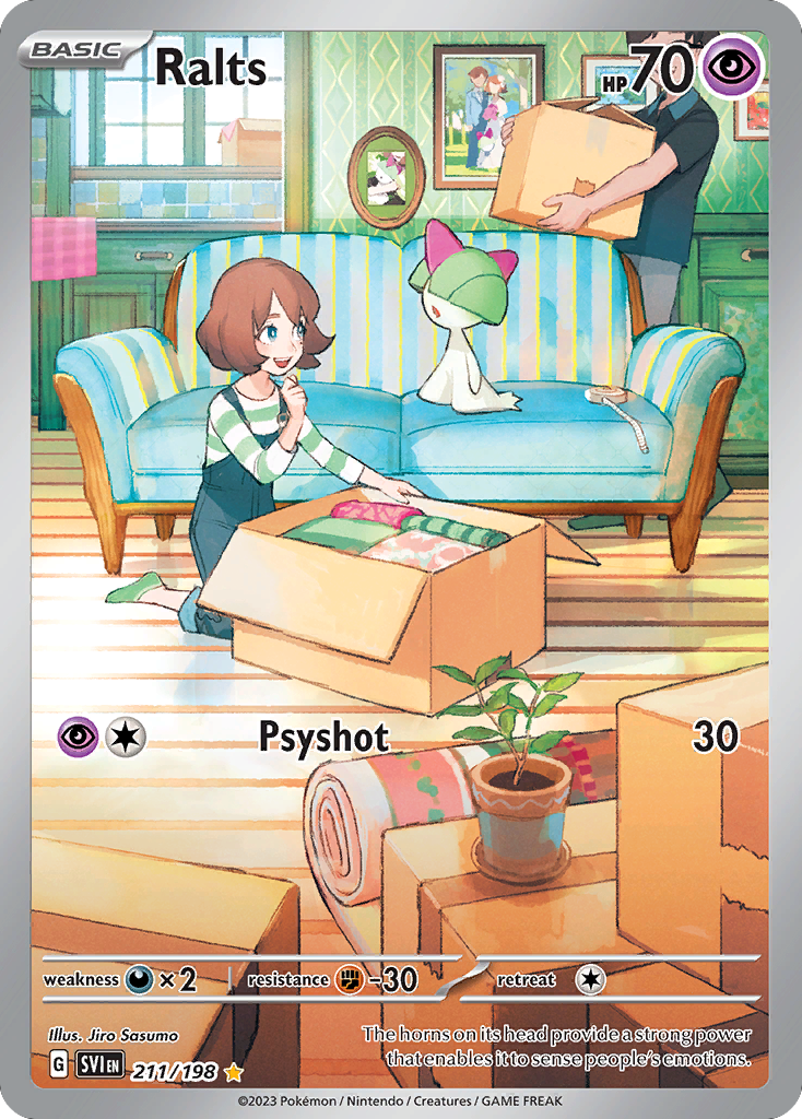 Ralts 211/198, Scarlet & Violet Pokémon card