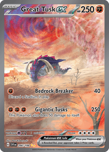 Great Tusk ex 246/198 from Scarlet & Violet