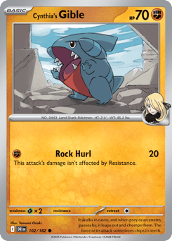 Cynthia's Gible 102/182 Destined Rivals