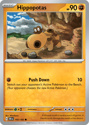 Hippopotas 105/182 from Destined Rivals