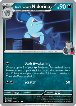 Team Rocket's Nidorina 115/182 Destined Rivals