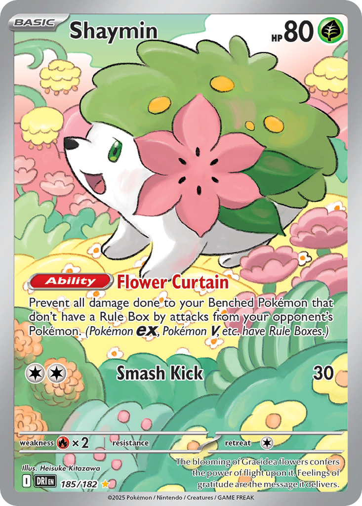 Shaymin 185/182, Destined Rivals Pokémon card