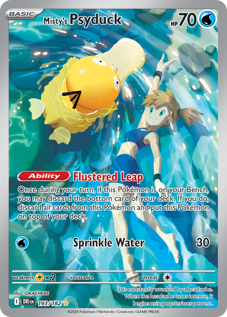 Misty's Psyduck 193/182, Destined Rivals Pokémon card