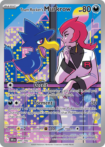Team Rocket's Murkrow 200/182 from Destined Rivals