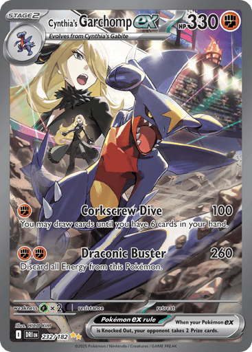 Cynthia's Garchomp ex 232/182 from Destined Rivals