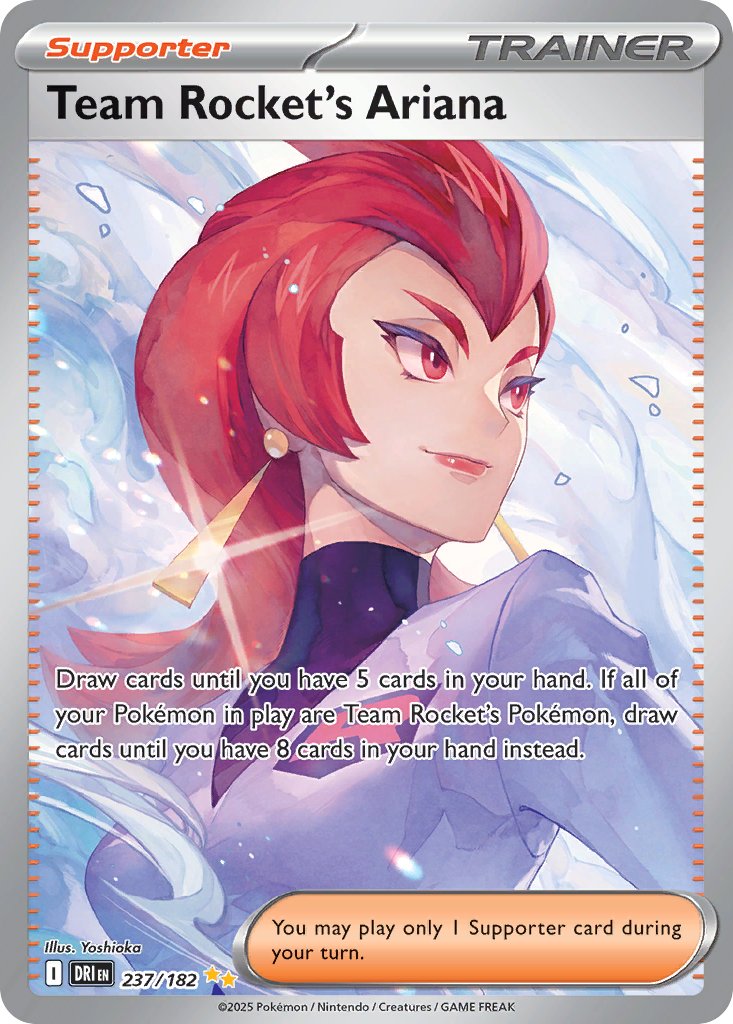 Team Rocket's Ariana 237/182, Destined Rivals Pokémon card