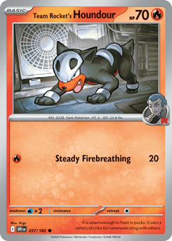 Team Rocket's Houndour 37/182 Destined Rivals