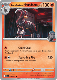 Team Rocket's Houndoom 38/182 Destined Rivals