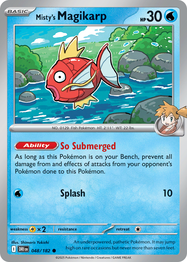 Misty's Magikarp 48/182, Destined Rivals Pokémon card