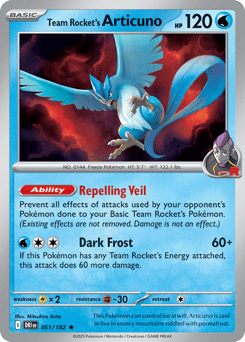 Team Rocket's Articuno 51/182 Destined Rivals