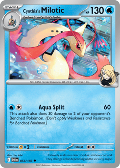 Cynthia's Milotic 53/182 Destined Rivals