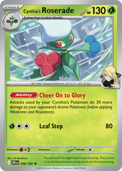 Cynthia's Roserade 8/182 Destined Rivals