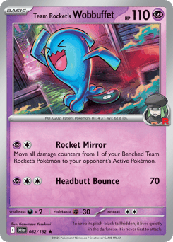 Team Rocket's Wobbuffet 82/182 Destined Rivals