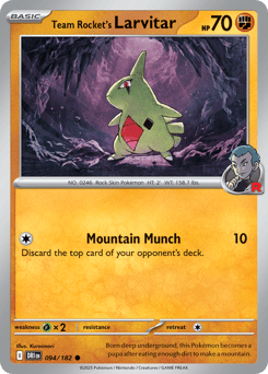Team Rocket's Larvitar 94/182 Destined Rivals