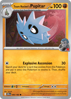 Team Rocket's Pupitar 95/182 Destined Rivals