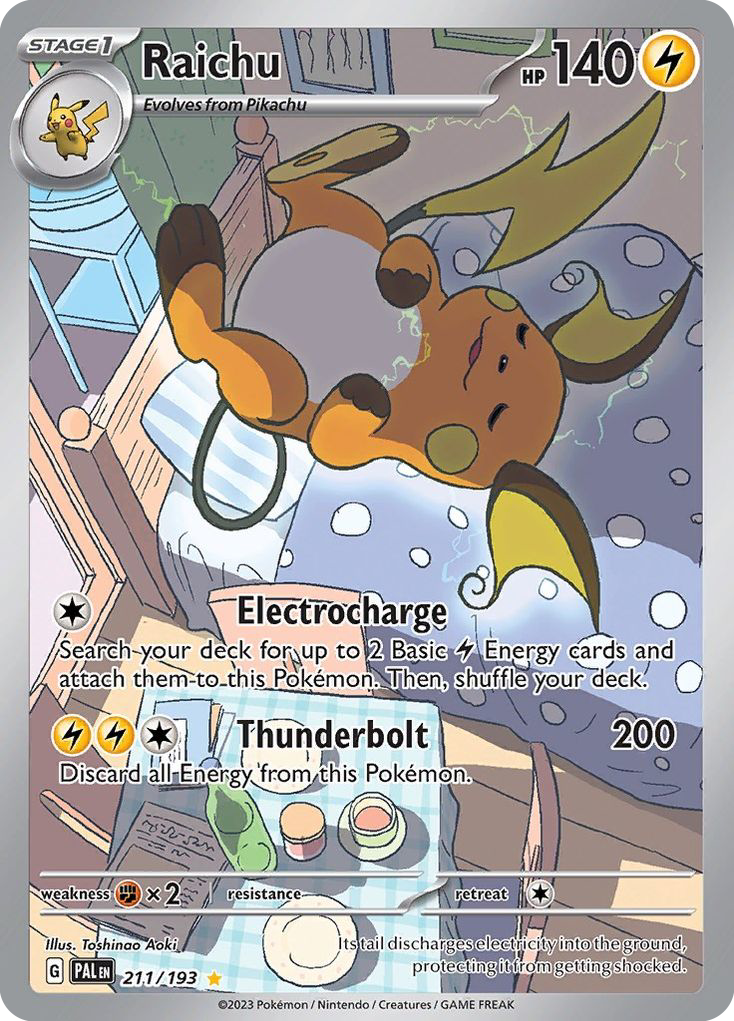 Raichu 211/193, Paldea Evolved Pokémon card