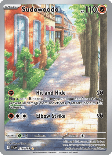 Sudowoodo 219/193 from Paldea Evolved