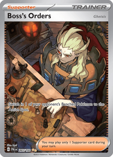 Boss's Orders (Ghetsis) 265/193 from Paldea Evolved