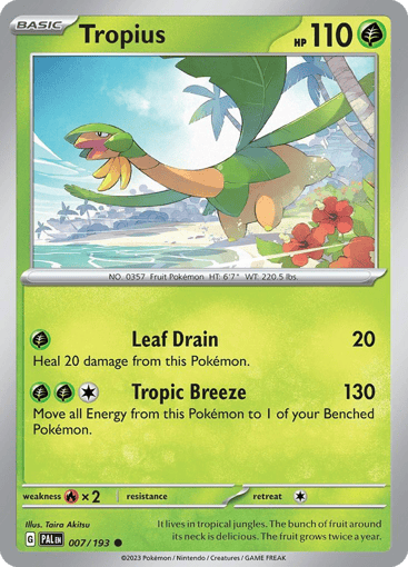 Tropius 7/193 from Paldea Evolved