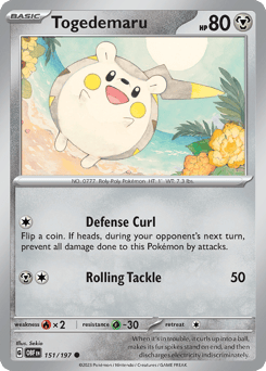 Togedemaru 151/197, Obsidian Flames