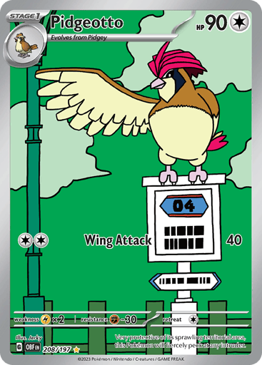 Pidgeotto 208/197 from Obsidian Flames