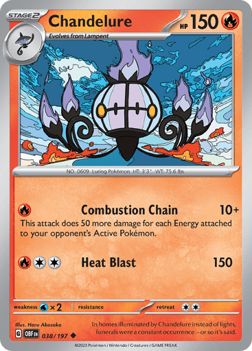 Chandelure 38/197 from Obsidian Flames