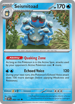 Seismitoad 52/197, Obsidian Flames