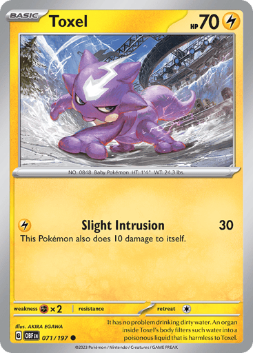 Toxel 71/197 from Obsidian Flames
