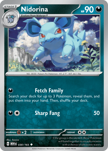 Nidorina 30/165 from 151