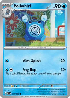 Poliwhirl 61/165, 151