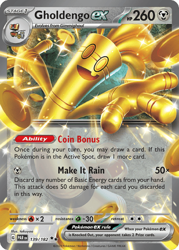 Gholdengo ex 139/182 from Paradox Rift