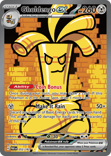 Gholdengo ex 252/182 from Paradox Rift