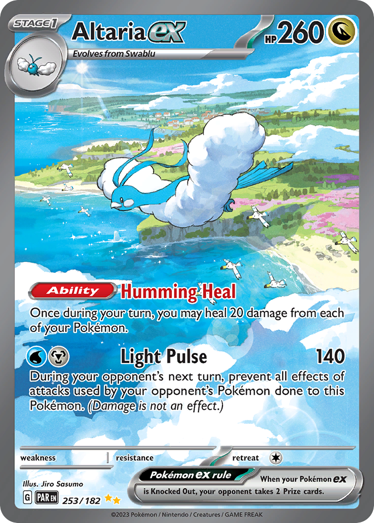 Altaria ex 253/182, Paradox Rift Pokémon card