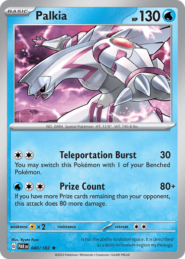 Palkia 40/182 from Paradox Rift
