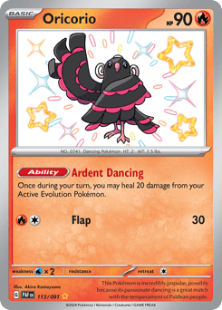 Oricorio 113/91, Paldean Fates