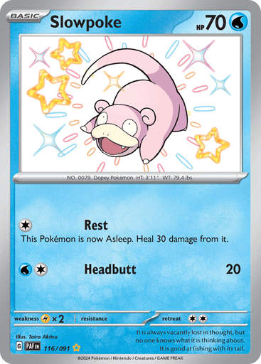 Slowpoke 116/91 from Paldean Fates