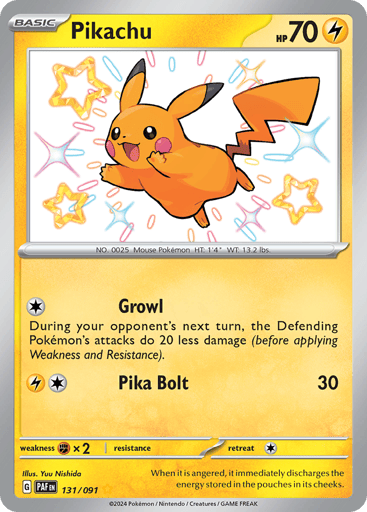 Pikachu 131/91 from Paldean Fates