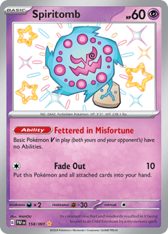 Spiritomb 158/91, Paldean Fates