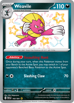 Weavile 183/91, Paldean Fates