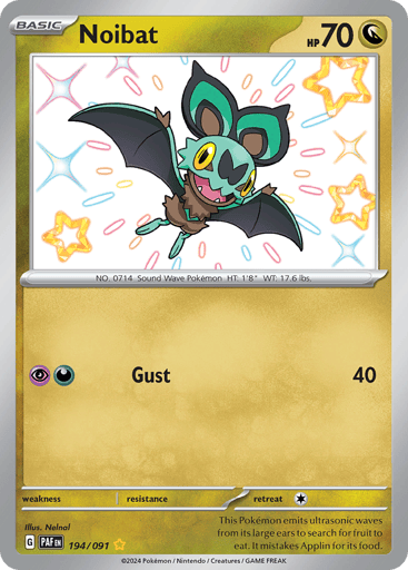 Noibat 194/91 from Paldean Fates