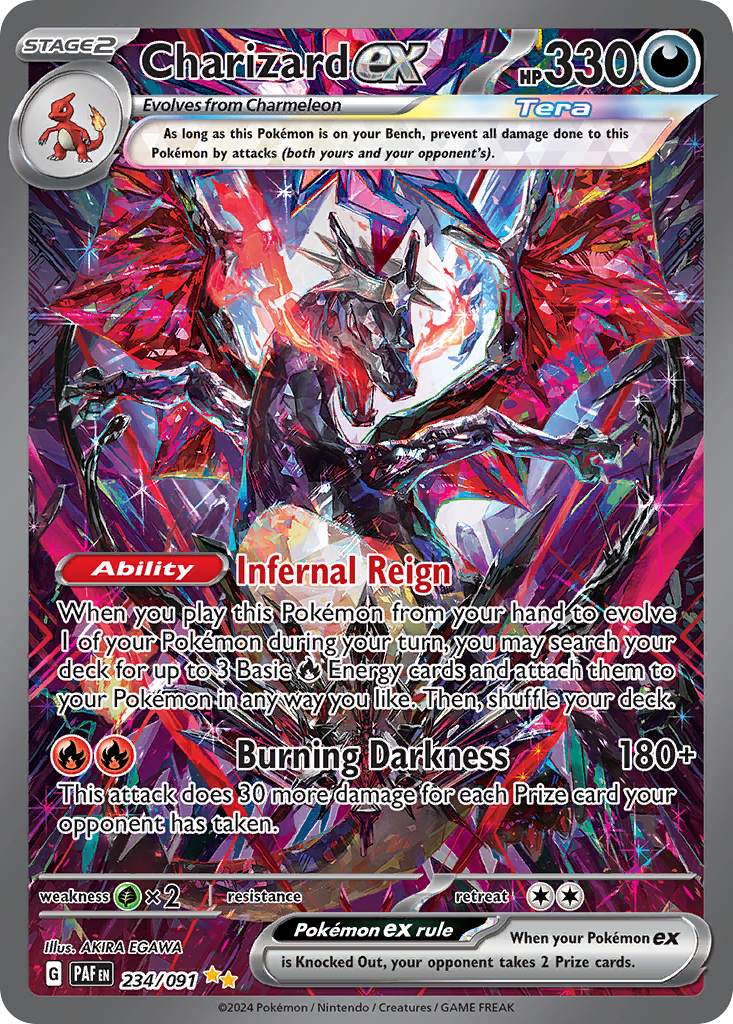Charizard ex 234/91, Paldean Fates Pokémon card