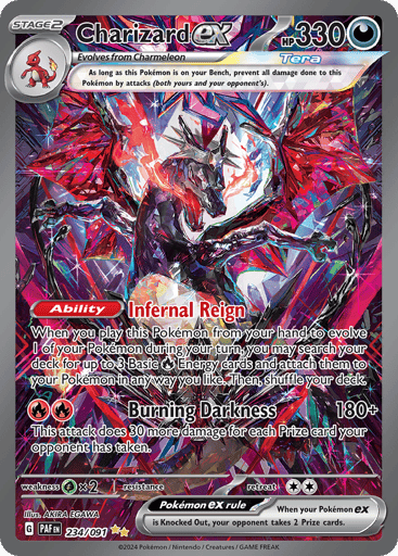 Charizard ex 234/91 from Paldean Fates