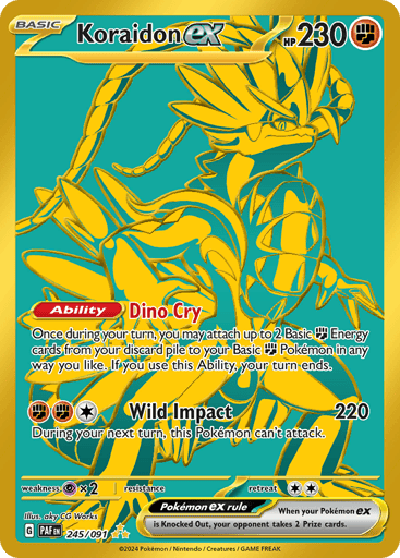 Koraidon ex 245/91 from Paldean Fates