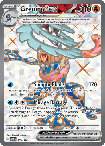 Greninja ex 198/167 from Twilight Masquerade