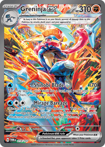 Greninja ex 214/167 from Twilight Masquerade